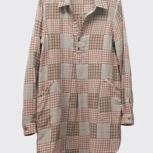 ILLA ILLA Plaid Long‎ Sleeve Tunic